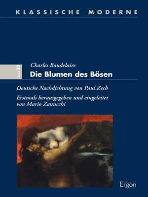 cover image of Charles Baudelaire. Die Blumen des Bösen